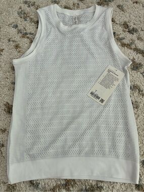 lululemon athletica White Perforated Tank Top